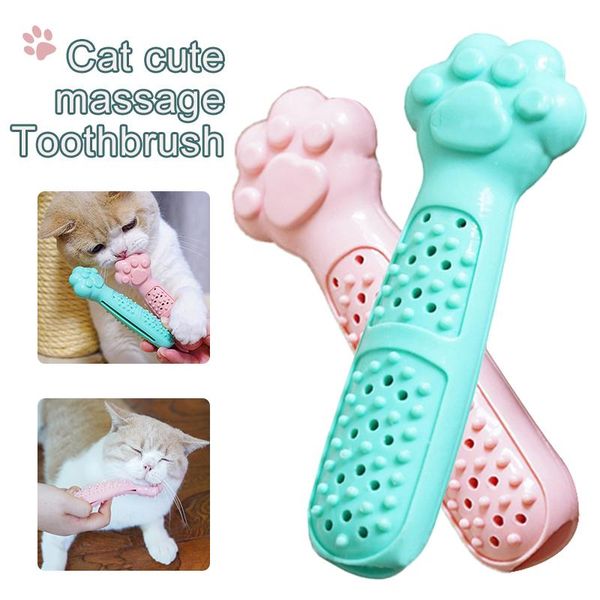 

cat toys catnip toothbrush for chewing molar tooth pet kitten toy cleaner brushing stick scratching interactive tool cats