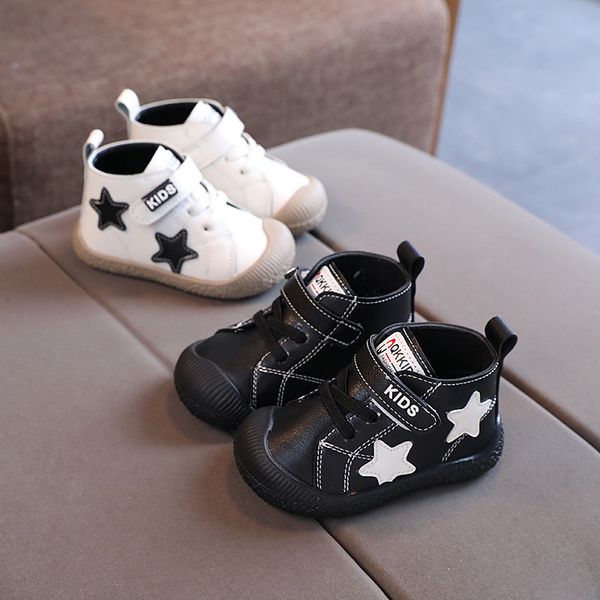 

spring and autumn new antiskid yearold infant walking shoes girls' single boys' sports soft soled short boots