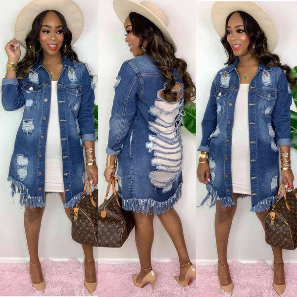 

women's denim et with patch hole, Black;brown