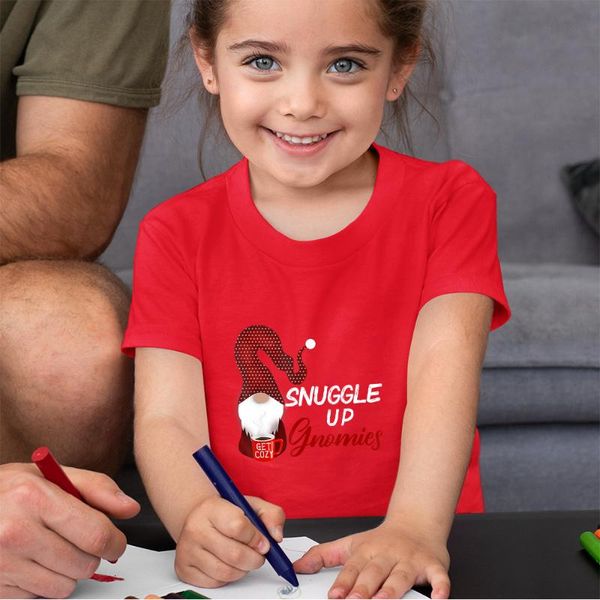

t-shirts merry christmas letter printed kids t shirt short sleeve home boys girls pajamas tshirt round neck tee enfant fille, Blue