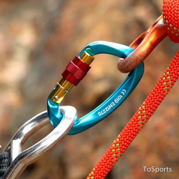 

cords, slings and webbing carabiner fast hanging d type safety lock professional master outdoor protective equipment climb ascend security