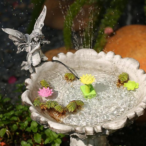 

13pcs solar fountain with nozzles for bird bath pond pool fish bowl aquarium garden
