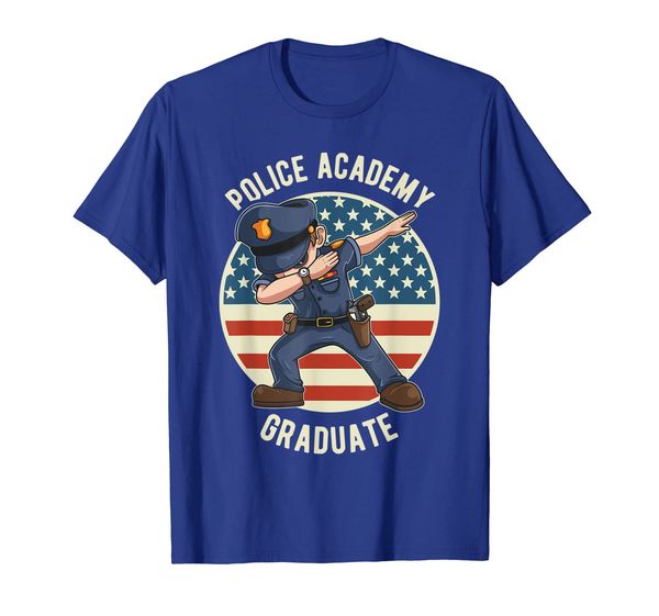 

dabbing police academy graduation gift t-shirt, White;black
