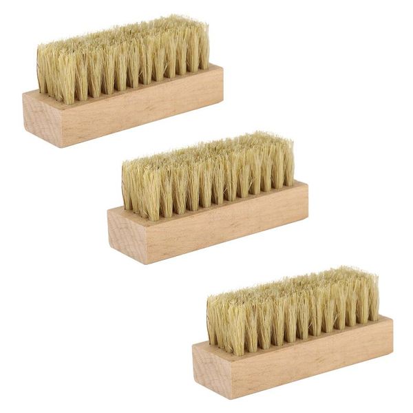 

clothing & wardrobe storage 3pcs household practical hand scrubbing durable for sneaker cleaning tool soft bristles boot portable wood handl