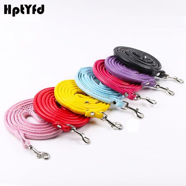 

dog collars & leashes hptyfd 7 colors leash durable soft pu leather pet supplies for small medium large dogs cats collar accessories