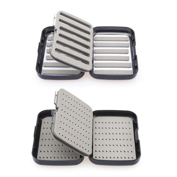 

fishing accessories thicker waterproof slit foam&easy-grip foam box double side plastic tackle