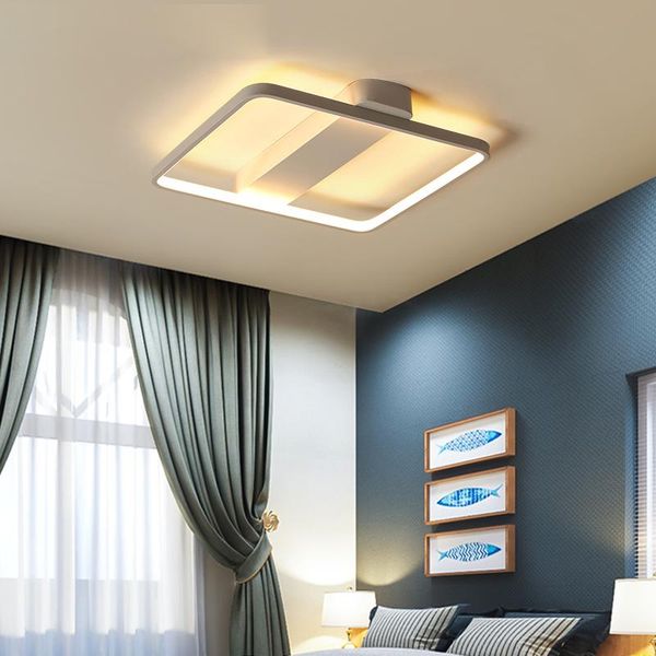 

led ceiling lamp modern plafonnier light black white square lighting luminaire living room bedroom kitchen lamparas de techo