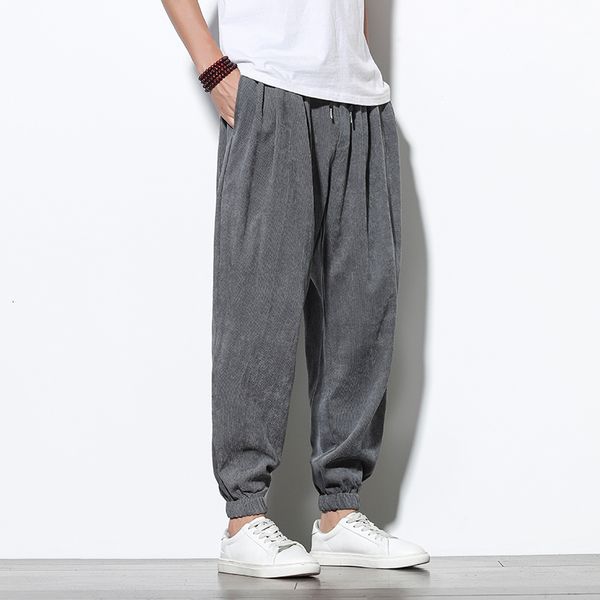 

2021 new casual of men from summer high street solid hip hop hare men's fashion male dropshipping pants ooz2, Black