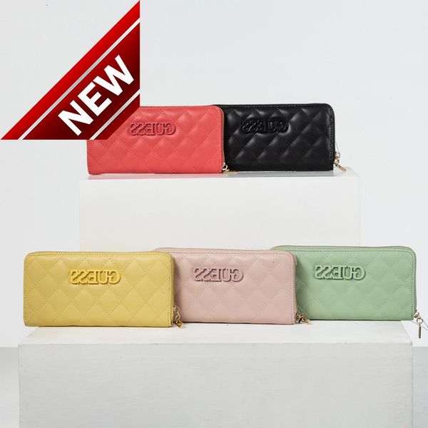 

long lingge new zero g-shaped wallet solid makaron mobile phone bag