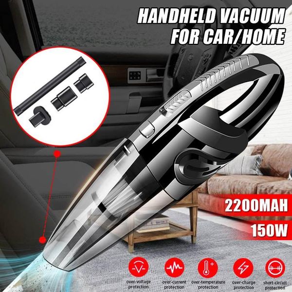 

audew 4000pa wireless vacuum cleaner portable handheld cordless rechargeable pet hair car vacuum dry wet 150w 12v for home car