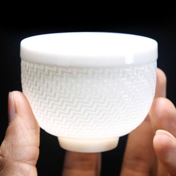 

cups & saucers zen ceramic smalll single tea bow accessories home decor white porcelain cup gold line 110ml master