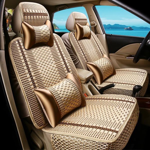 

car seat covers 1pcs cover,luxury cushion hand-woven ice silk cover summer front universal