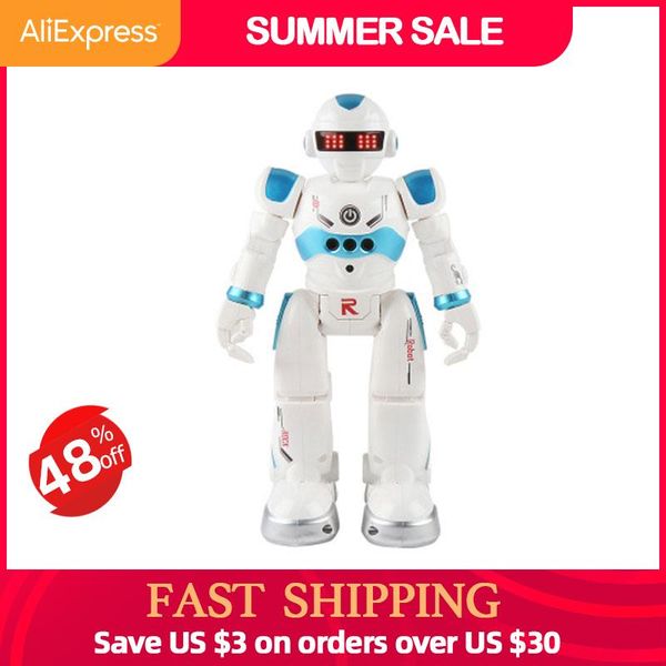 

portable game players remote control robot multi-function usb charging children's toy rc will sing dance action figure gesture sensor