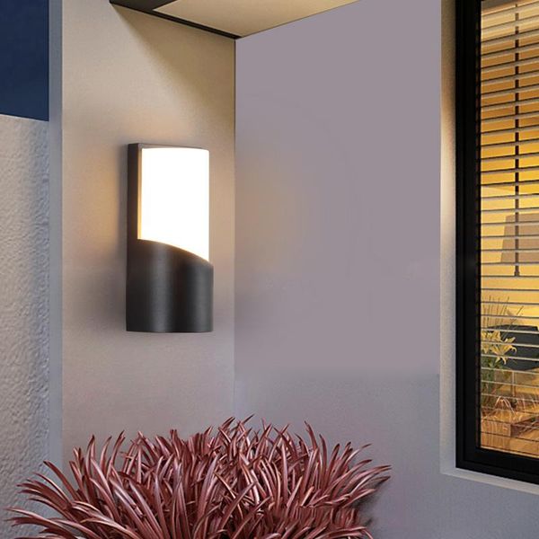 

donwei 12w outdoor led wall light waterproof porch light courtyard garden aisle corridor villa balcony led wall lighting