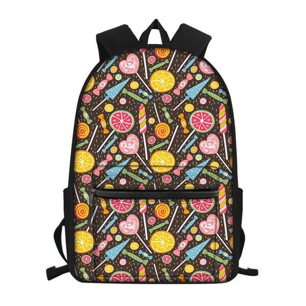 

school bags cute candy ice cream print fashion girls backpack mini soft touch multi-function children's bag mochila