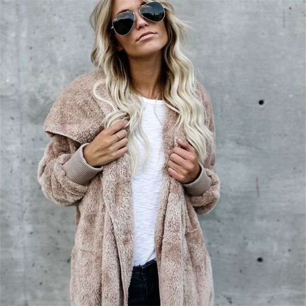 

most popular women autumn winter women coat warm soft outfit hoodie girl's gift zipper casual sweatshirts 201127, Black