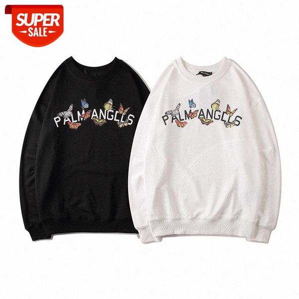 

street sweater pa angel angels physical letters casual sweatshirt #go5l, Black