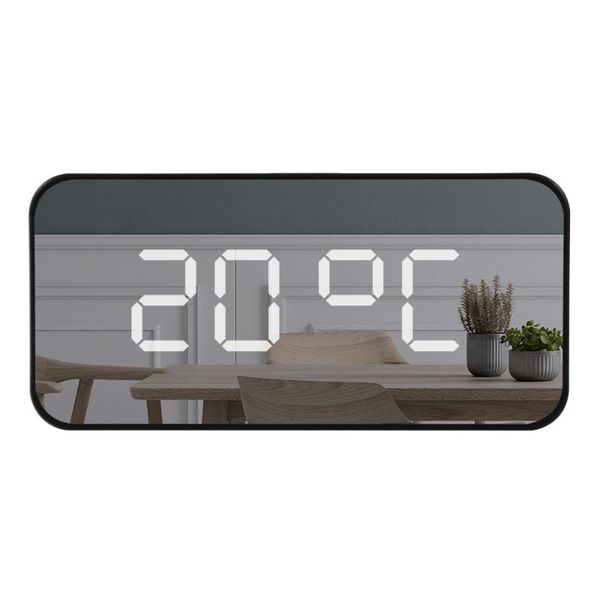 

desk & table clocks digital automatic backlight large led alarm mirror snooze clock electronic deskmulti-function tools