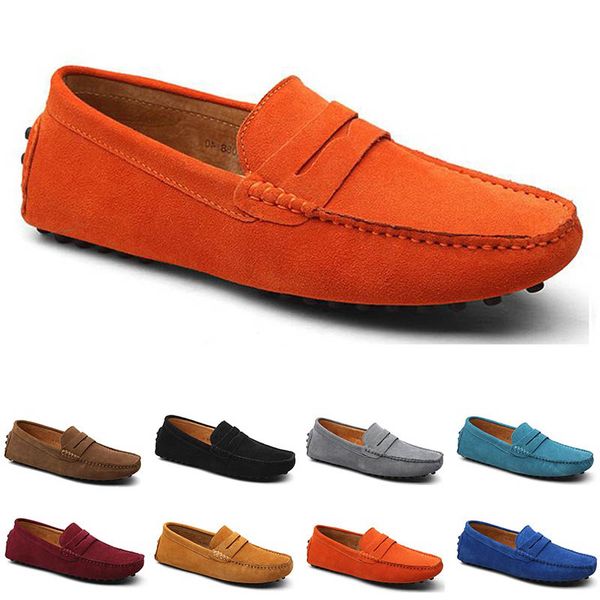 

low doudou men's casual driving shoes soft sole fashion footwear all-match lazy deep coffee champagne comfortable breathable sports out, Black