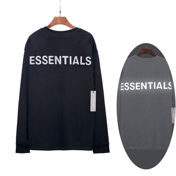 

2021 new oversized sweatshirts for men cotton long sleeve streetwear casual hiphop pullover shirts essentials harajuku nval, Black