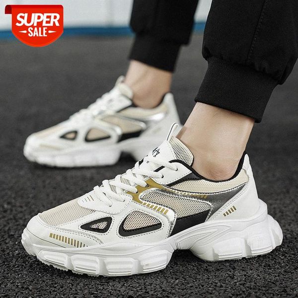 

summer men's shoes fashion trend ins breathable old lightweight thick-soled sports casual #ff5j