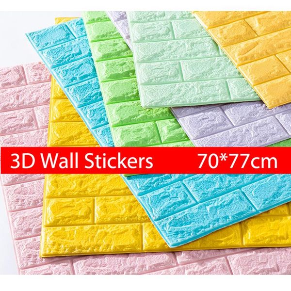 

wall paper 3d self-adhesive brick marble imitation embossed diy for kids room kitchen bedroom waterproof sticker 3d wallpaper