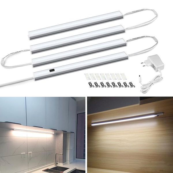 

smart led kitchen light series connection 345 bar lights hand sweep night lamp cabinet wardrobe bed rooms motion sensor lighting