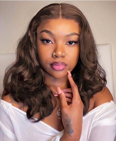 

lace wigs cexxy 4*4 closure wig body wave 13*4 front human hair for black women #4 brown remy 180% density glueless, Black;brown