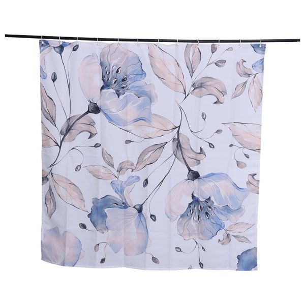 

shower curtains curtain exquisite bathroom floral waterproof partition cloth fadeless hanging with 12 hooks
