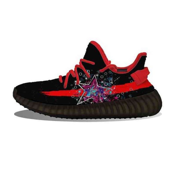 

custom shoes custom ku diy rose red stars with bubble running shoes mh printed mens trainers outdoor sports sneakers