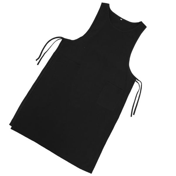 

aprons 1pc mid-length loose sleeveless cooking apron practical household
