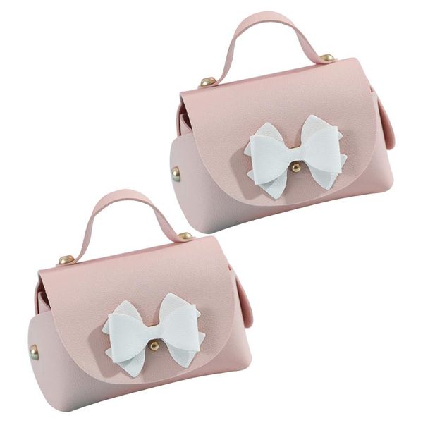 

gift wrap 2pcs leather favor handbags bowknot candy bags wedding party gifts