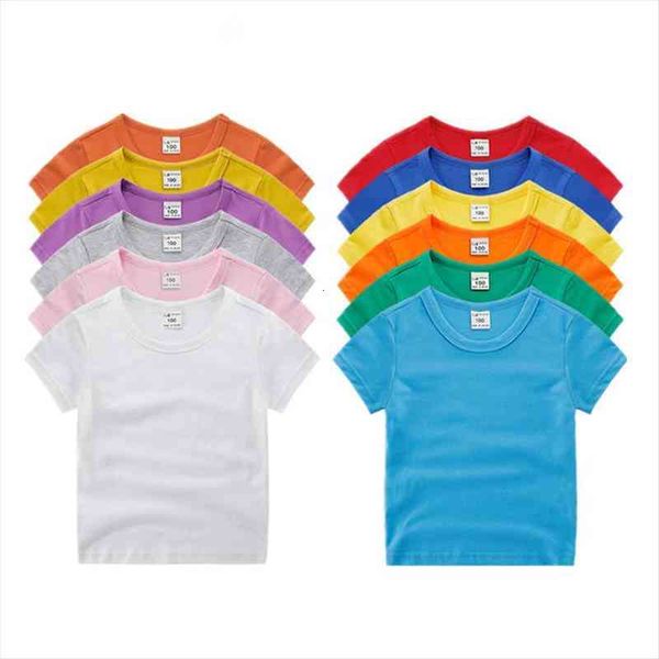 

boys girls short sleeve tees clothes kids cotton casual t-shirts clothing boys girls solid tees clothing 7060 07, Blue