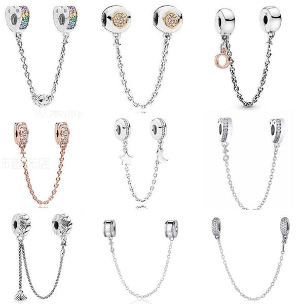 

other authentic 925 sterling silver crown o safety logo clear pave chain charms fit original bracelets for women diy jewelry