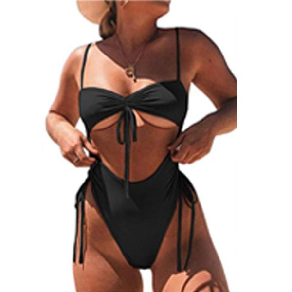 

women's swimwear women high waist bikini set leopard bandage ladies monokini summer fashion beach swim suit 2021, White;black
