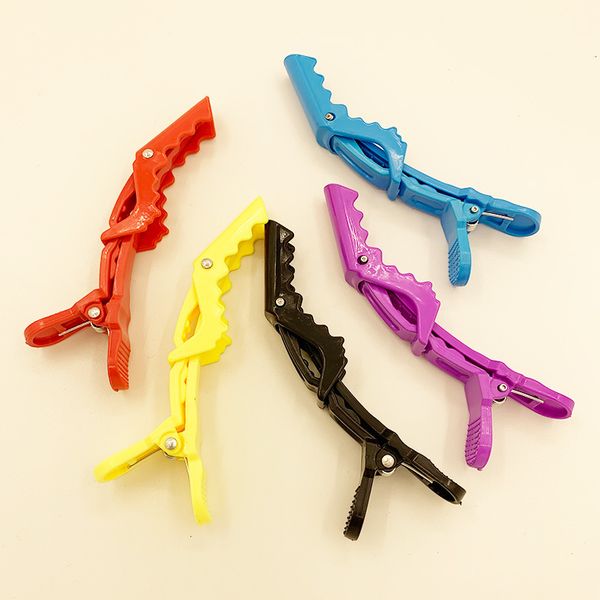 

5pcs/pack plastic hair clips for women salon matte sectioning clamp hairdressing grip hairclip set hair styling tool