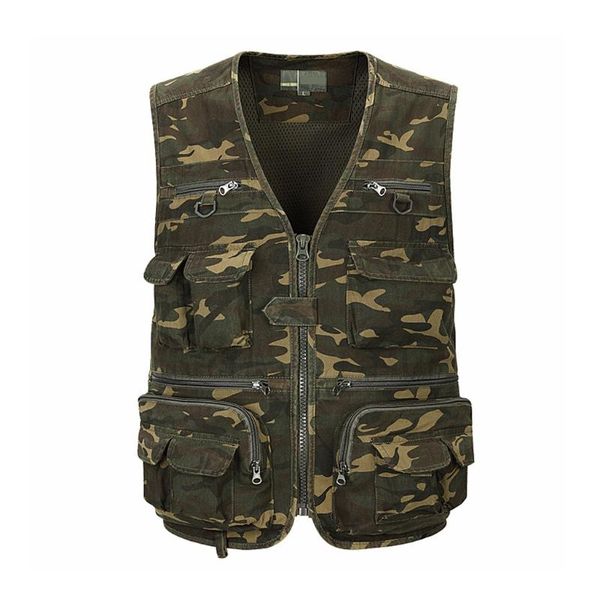 

men's vests large cotton fishing vest, safari travel po vest for men and women,, Black;white