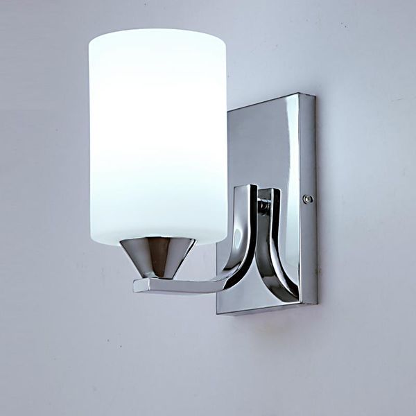 

wall lamps fashion glass lamp brief modern led mirror light corridor bedroom living room bedside e27 novelty lampada