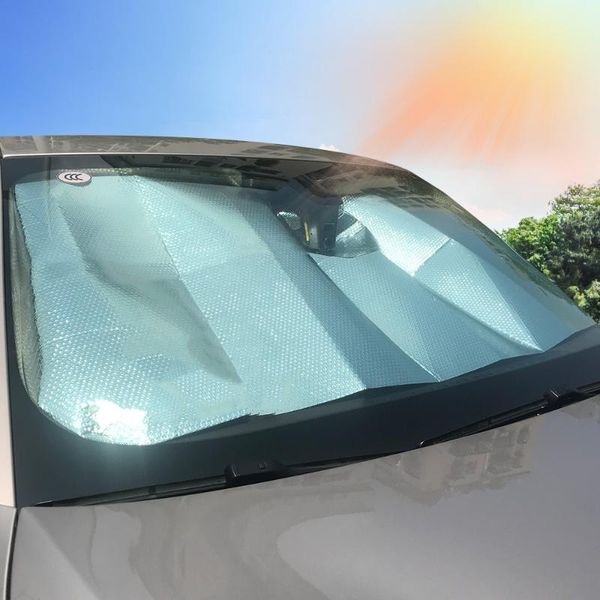 

car sunshade universal for suv sedan hatchback sun block cover anti-uv window shade front folding film