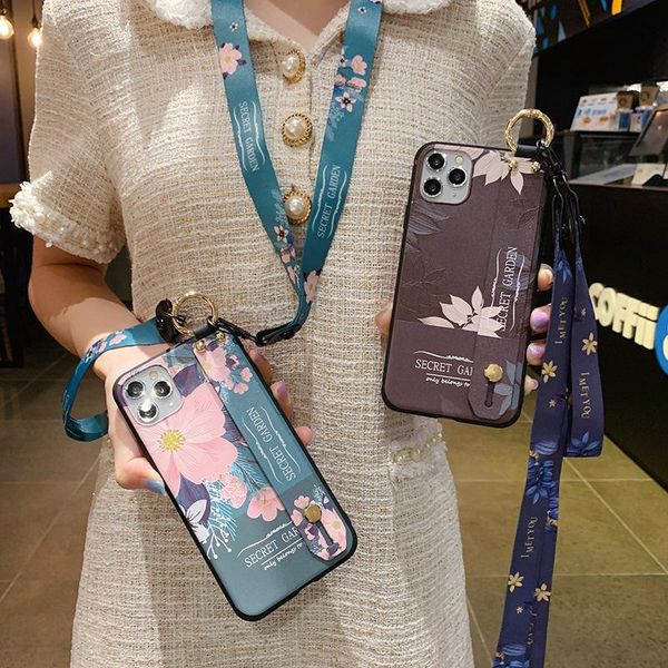 

cell phone pouches neck hand lanyard wrist strap holder soft case for samsung s20 fe s21 note 20 ultra a21s 20s a12 a32 a42 a52 a72 m51 cove