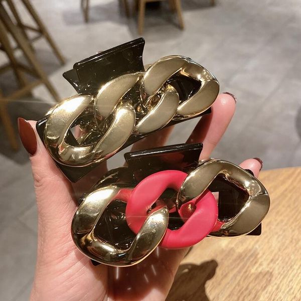 

charm woman elegant hair claw square hairpins crab hair accessories women hairgrip girls barrettes hair clips headwear 4colors, Slivery;golden