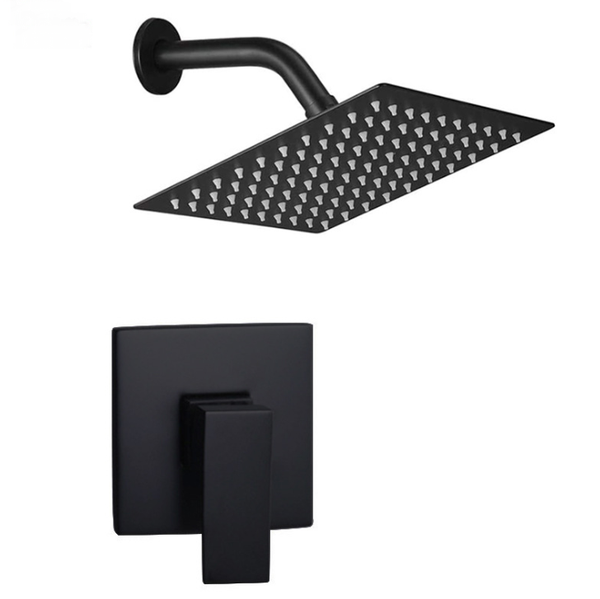 

bathroom shower sets in wall set with all-copper body concealed install pressurized spray black/chrome/brushed suit