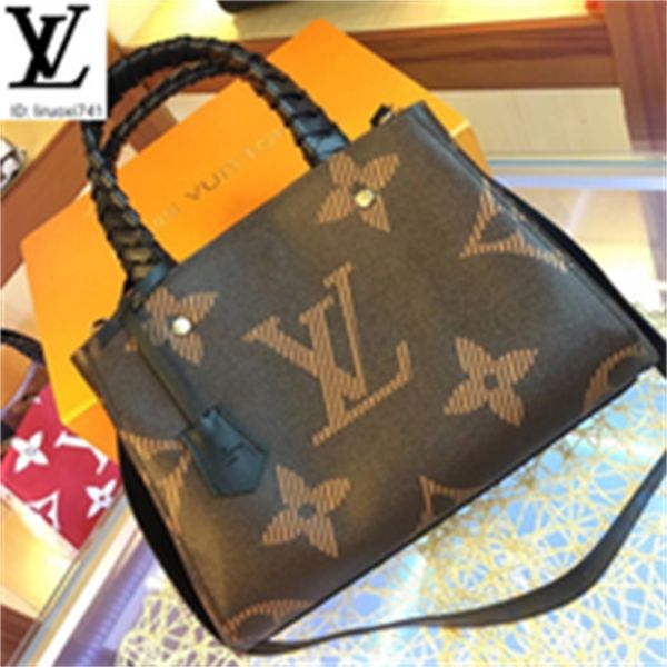 

brand designer luxury m44671 pattern tote brown women handbags iconic bags handles shoulder bags totes cross body bag clutches, Red;black