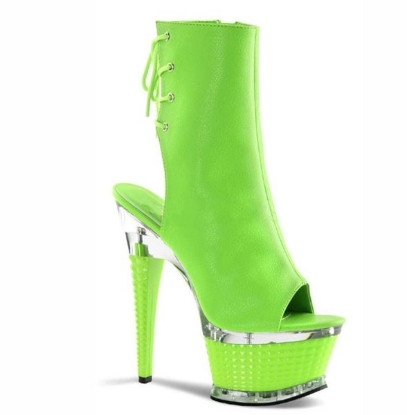 

boots summer ladies green yellow orange sandals combined platform thin high heel women peep toe slingbacks night club prom, Black