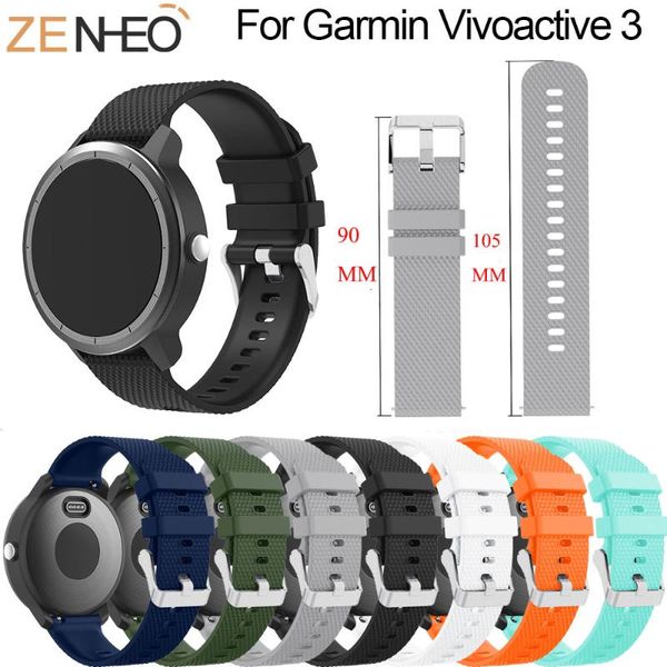 

watch bands 20mm replacement band wrist straps for samsung gear sport garmin vivoactive 3/hr wristband forerunner 645, Black;brown