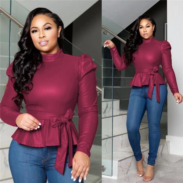 

sleeve fashion colorful colors brief with designer casual womens clothing solid tshirt womens belt tshirts long sbsqo, Black