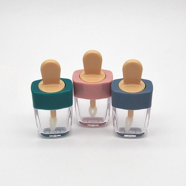

storage bottles & jars 6 ml lip gloss containers ice cream shaped blue green yellow empty cosmetic lipgloss cute tube 10pcs 30pcs
