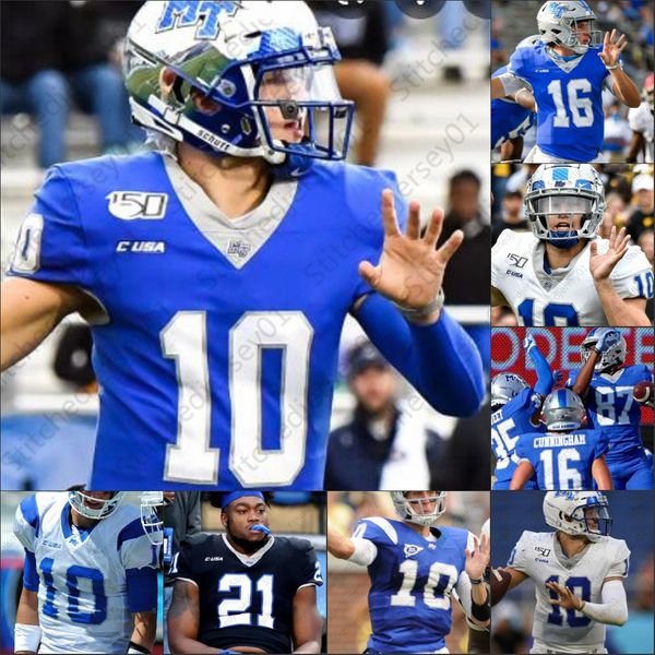 

middle tennessee state football jersey ncaa college 81 cj windham will gilchrist jayy mcdonald frank peasant jay ajayi, Black