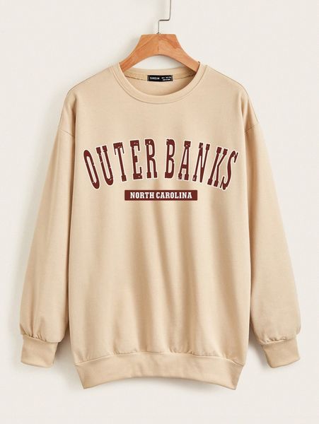 

letter graphic drop shoulder sweatshirt d4lf#, White;black