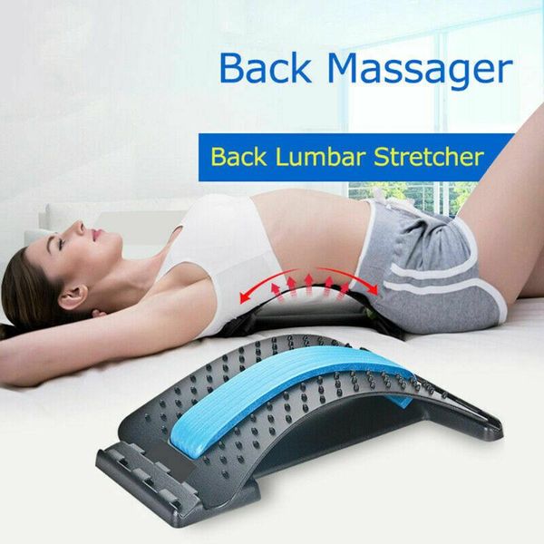 

multicolor waist cushion waist back massager back stretcher lumbar support spine posture corrector relaxation pain relief